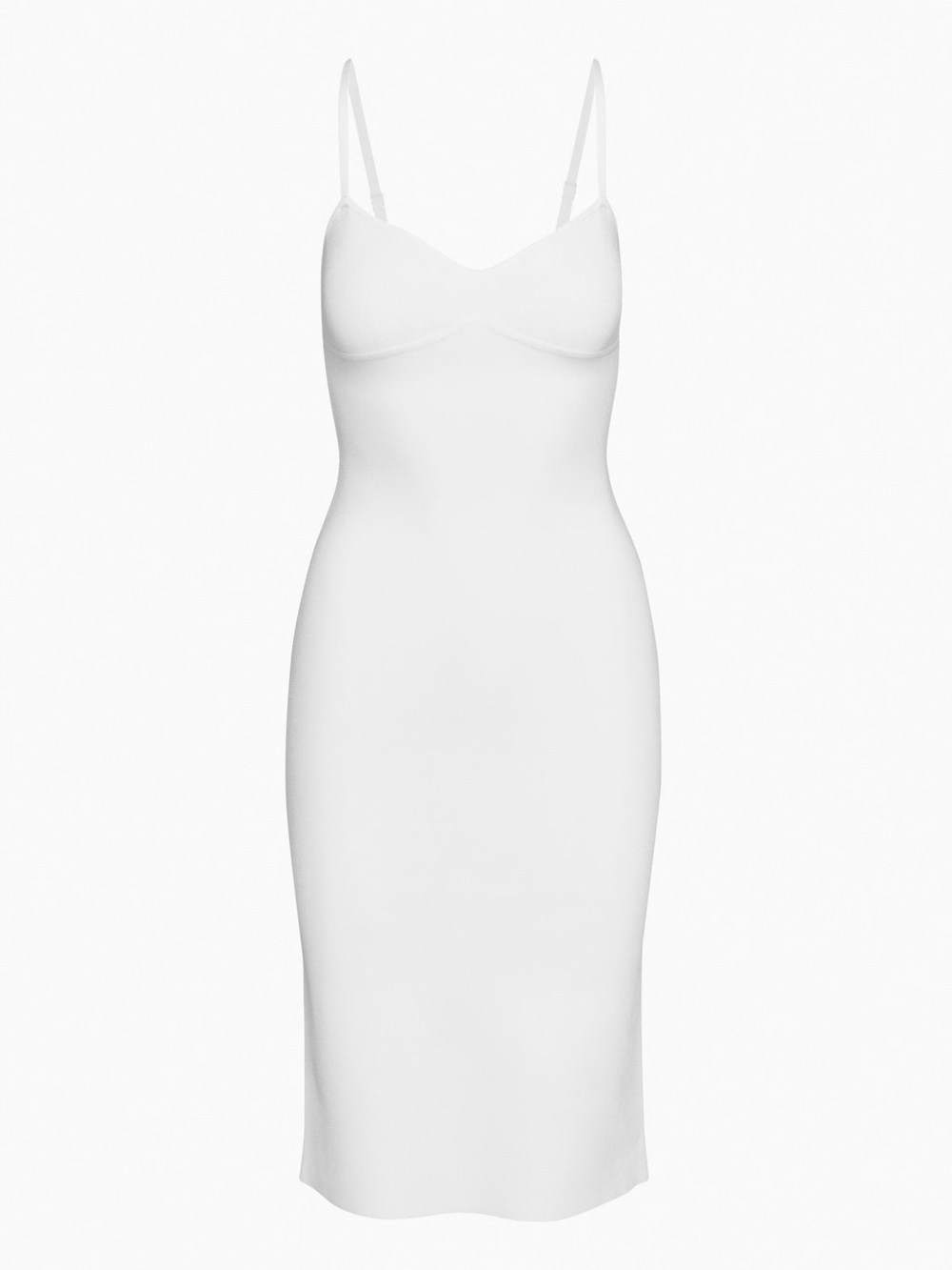 Aritzia Babaton Lariat Dress Midi in White